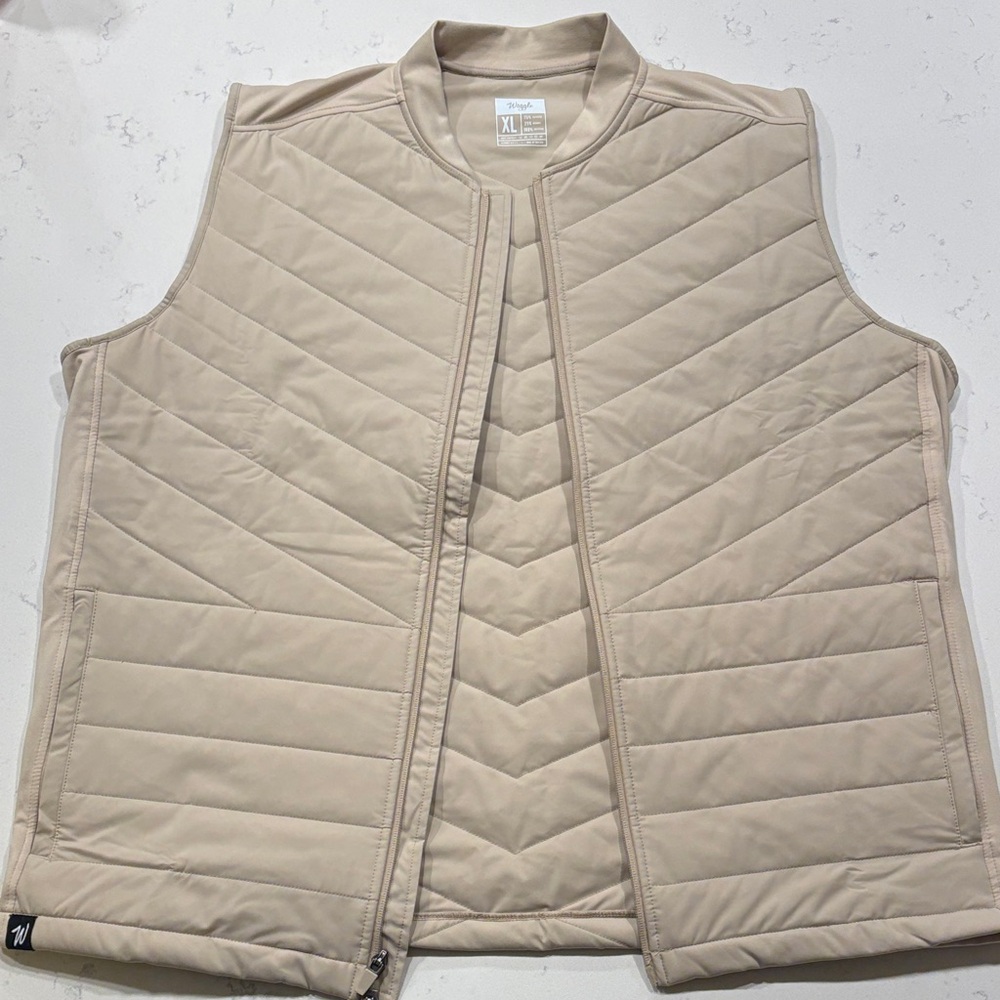 Men's Tan Quilted Vest